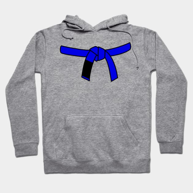 Brazilian Jiu Jitsu (BJJ) Blue Belt Hoodie by idlei